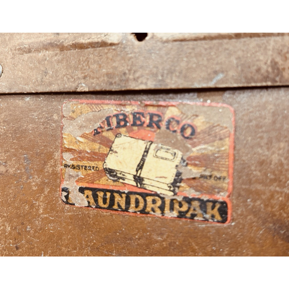 Vintage Military "LAUNDRIPAK" Mailing Laundry Hard Shell Box/Case w/ label - Picture 10 of 16